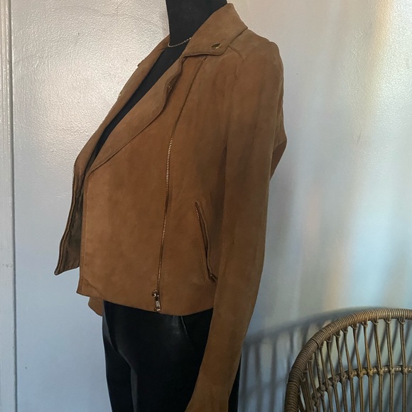 Genuine suede biker jacket - Picture 4 of 6